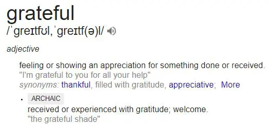 definition of being grateful according to google definition of being grateful according to google