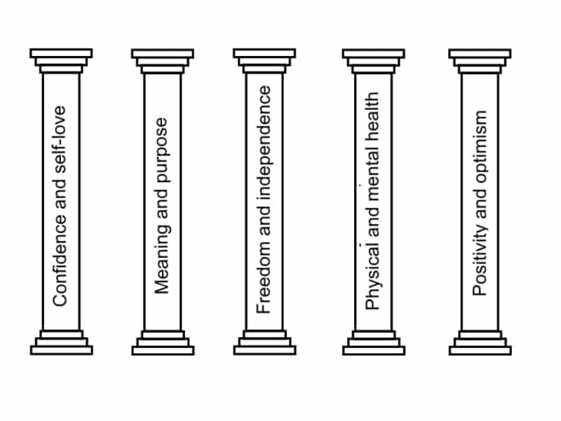happiness pillars feature