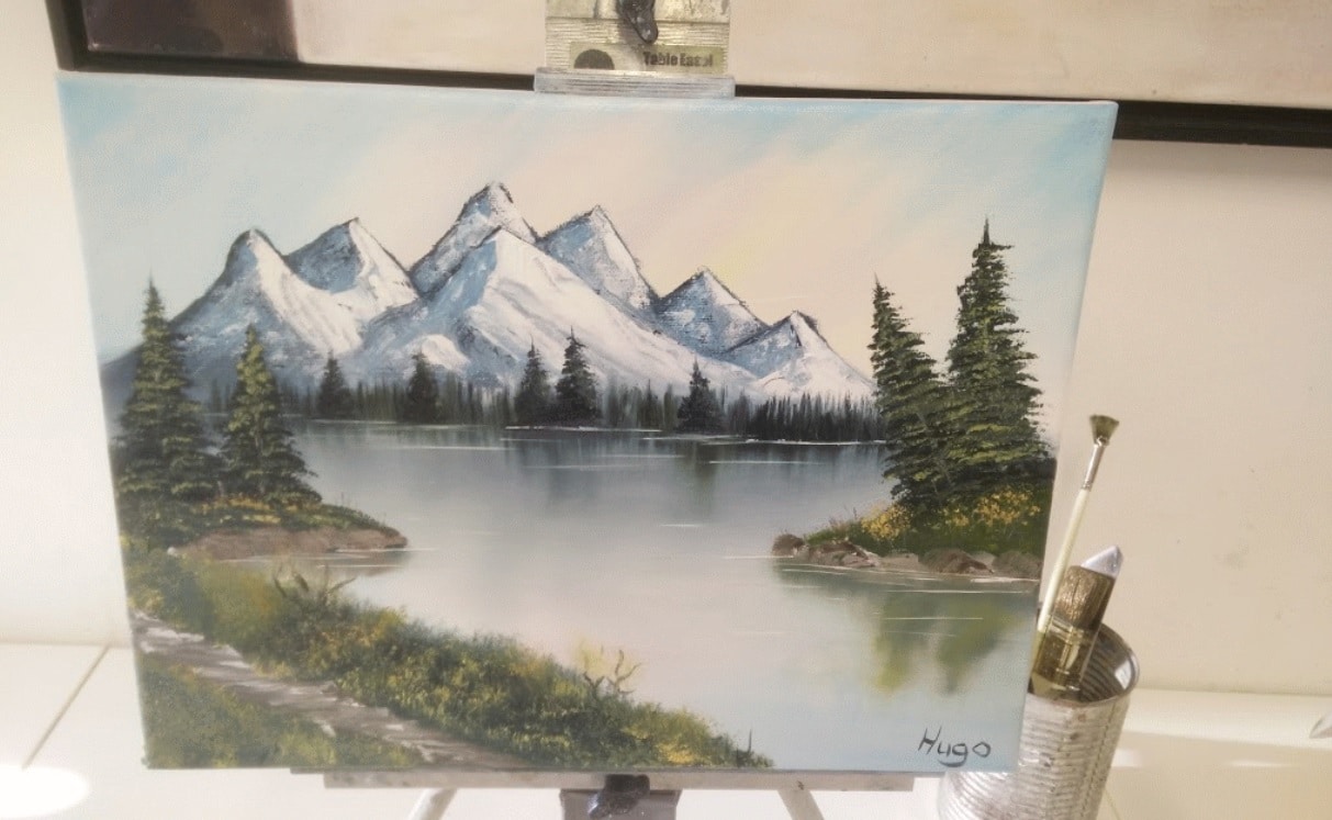 I tried something new painting bob ross workshop