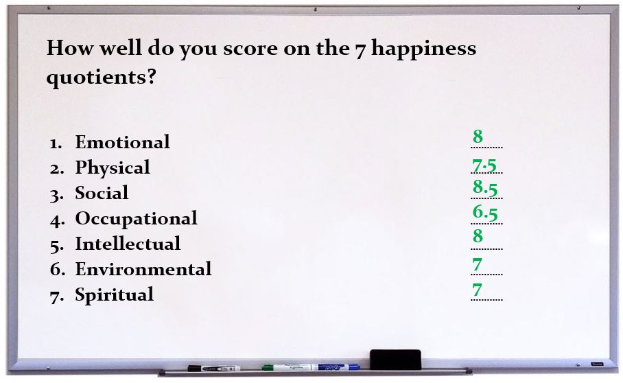 score happiness quotient test questionnaire
