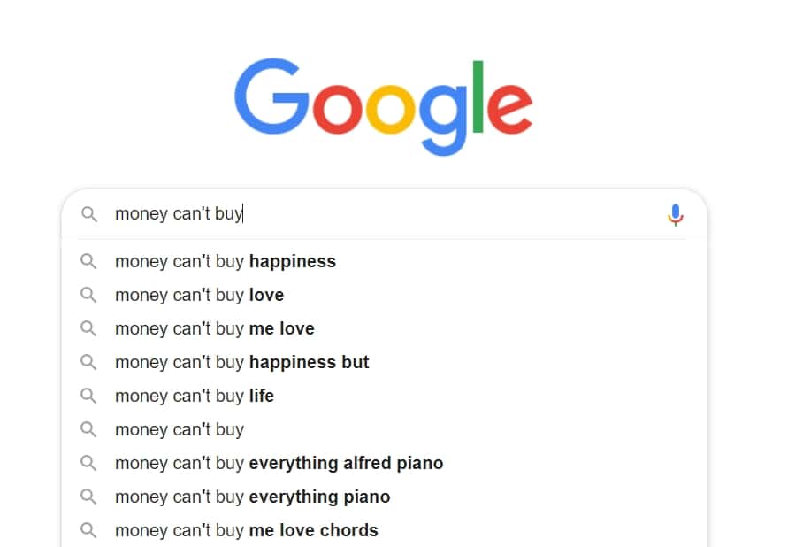 things money cant buy happiness