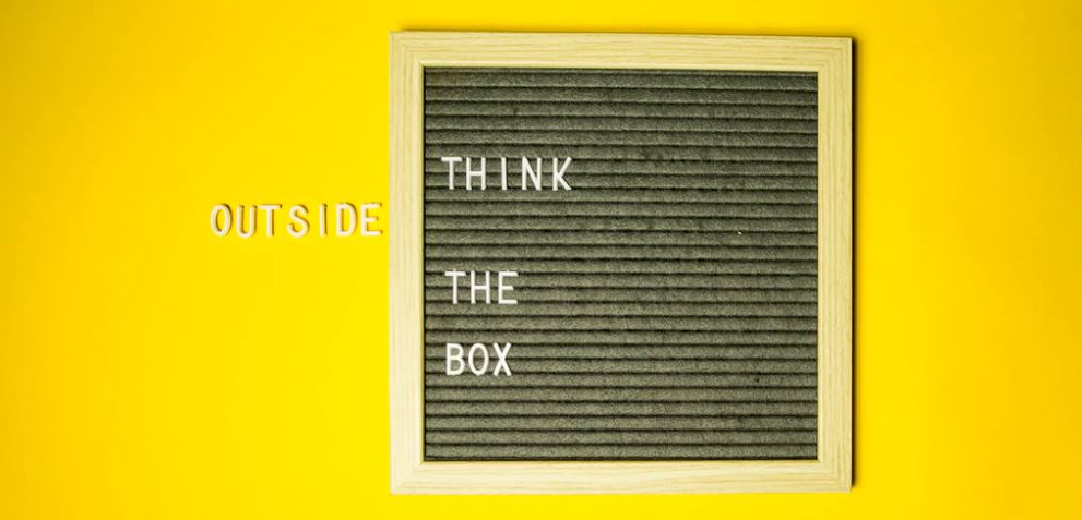 think outside the box image think outside the box image