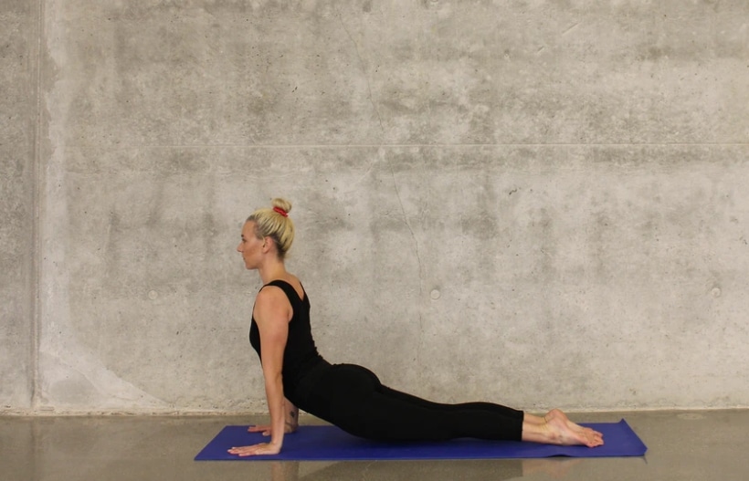 woman yoga stretch