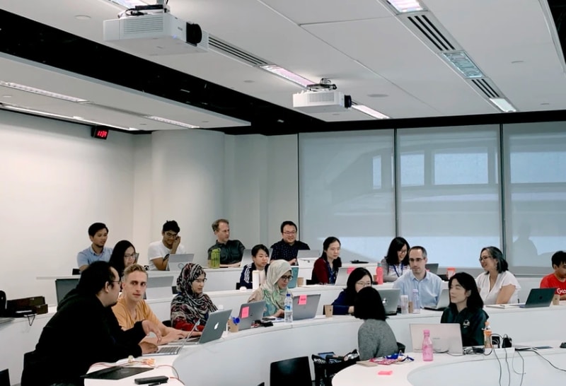 classroom of people