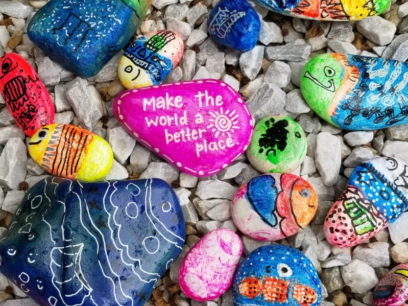 make the world a better place stone