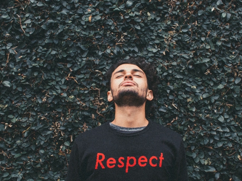 man respect sweater
