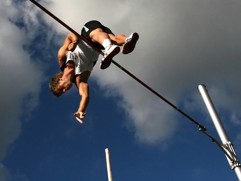 high jump pole vault